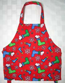 Children's apron Snoopy Stockings